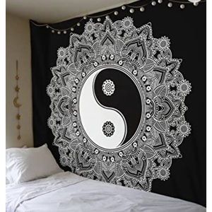 Yin Yang Mandala Tapestry